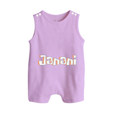 Custom Name Romper Suit / Sleeveless Romper | Make It Personal and Adorable - LILAC - 0 - 5 Months Old (Chest 18")