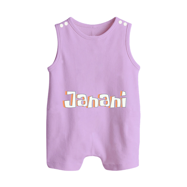 Custom Name Romper Suit / Sleeveless Romper | Make It Personal and Adorable - LILAC - 0 - 5 Months Old (Chest 18")