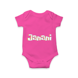 Custom Name Romper / Onesie | Make It Personal and Adorable - HOT PINK - New Born (Chest 14")