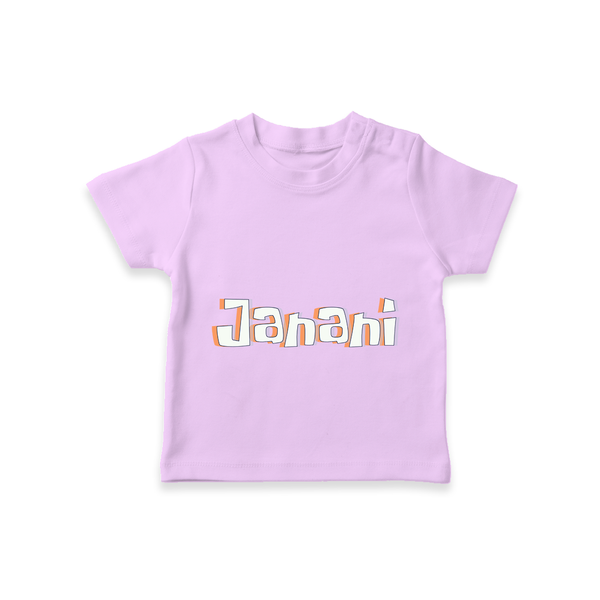 Custom Name T-Shirt | Make It Personal and Adorable - LILAC - 0-5 Months Old (Chest 17")