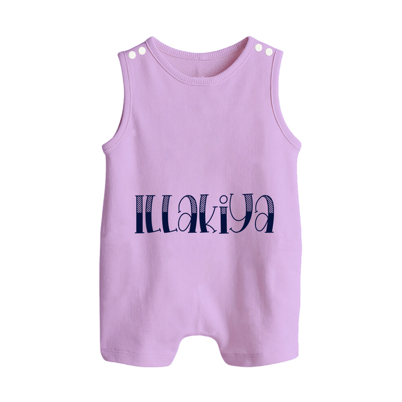 Name It and Wear It | Custom Romper Suit / Sleeveless Romper for Your Little One - LILAC - 0 - 5 Months Old (Chest 18")