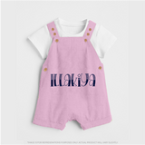 Name It and Wear It | Custom Dungaree Set for Your Little One - BABY PINK - 0 - 5 Months Old (Chest 18")