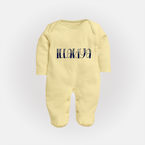 Name It and Wear It | Custom Sleep Suit / Full Sleeve Bodysuit for Your Little One