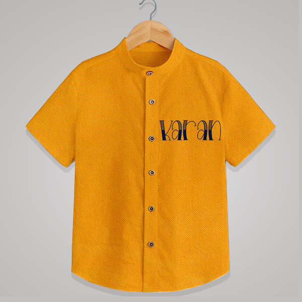 Name It and Wear It | Custom Shirt for Your Little One - CHROME YELLOW - 0 - 6 Months Old (Chest 23")