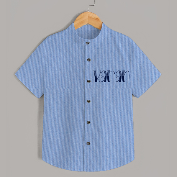 Name It and Wear It | Custom Shirt for Your Little One - SKY BLUE - 0 - 6 Months Old (Chest 23")