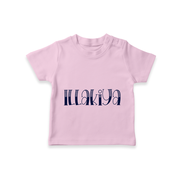 Name It and Wear It | Custom T-Shirt for Your Little One - BABY PINK - 0-5 Months Old (Chest 17")