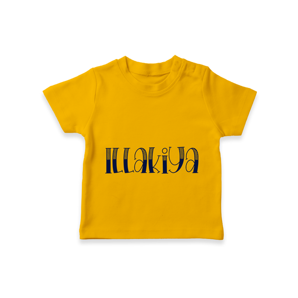 Name It and Wear It | Custom T-Shirt for Your Little One - CHROME YELLOW - 0-5 Months Old (Chest 17")