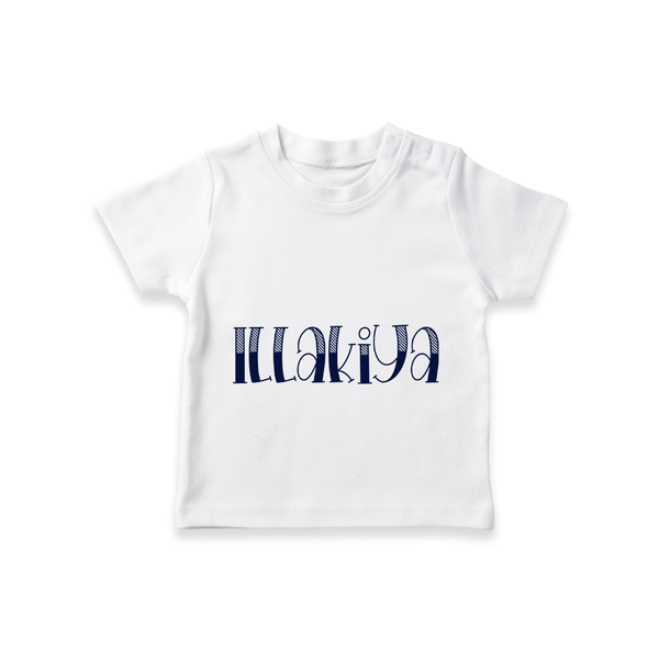 Name It and Wear It | Custom T-Shirt for Your Little One - WHITE - 0-5 Months Old (Chest 17")