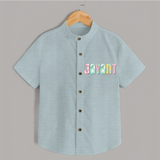 Unique as Me Shirt | Name Printed Baby Shirt - ARCTIC BLUE - 0 - 6 Months Old (Chest 23")