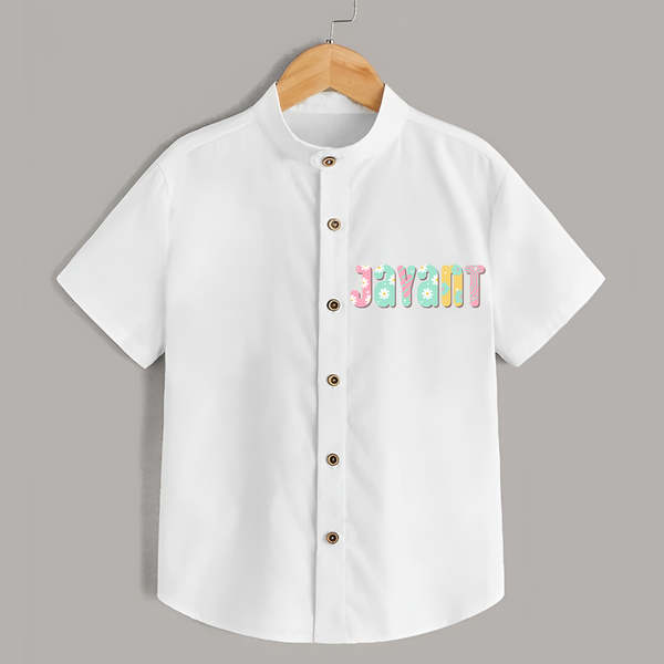 Unique as Me Shirt | Name Printed Baby Shirt - WHITE - 0 - 6 Months Old (Chest 23")