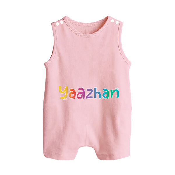 My First Name Romper Suit / Sleeveless Romper | Celebrate Baby's Name with Style - BABY PINK - 0 - 5 Months Old (Chest 18")