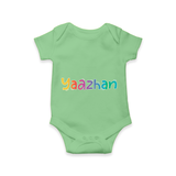 Create Lasting Memories with Special Name-Printed Romper - GREEN - 0 - 3 Months Old (Chest 16")