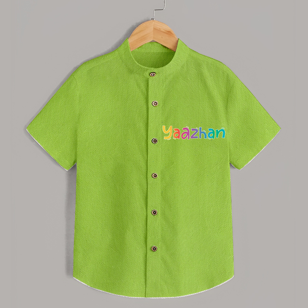 My First Name Shirt | Celebrate Baby's Name with Style - LIME GREEN - 0 - 6 Months Old (Chest 23")