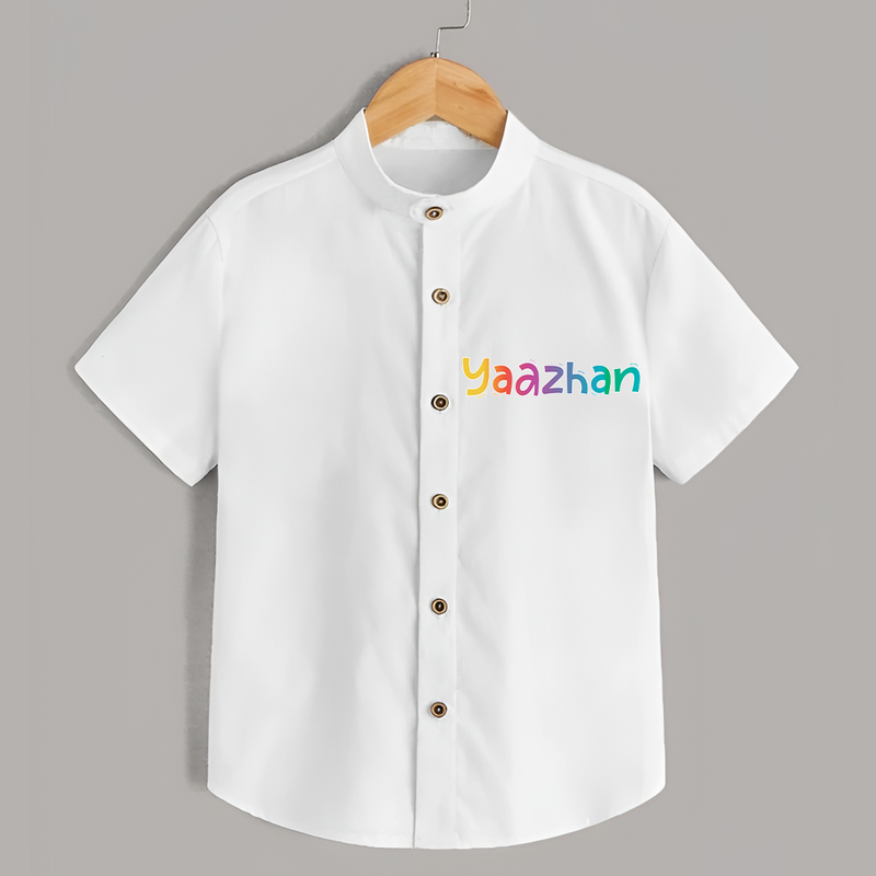 My First Name Shirt | Celebrate Baby's Name with Style - WHITE - 0 - 6 Months Old (Chest 23")
