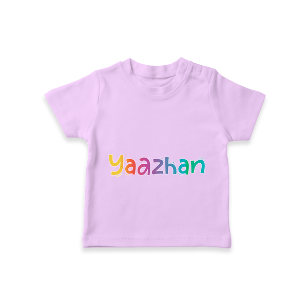 My First Name T-Shirt | Celebrate Baby's Name with Style - LILAC - 0-5 Months Old (Chest 17")
