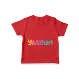 Create Lasting Memories with Special Name-Printed T-Shirt - RED - 0-5 Months Old (Chest 17")