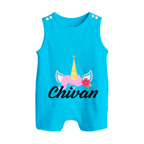 One and Only Romper Suit / Sleeveless Romper | Featuring Your Baby's Beautiful Name - SKY BLUE - 0 - 5 Months Old (Chest 18")