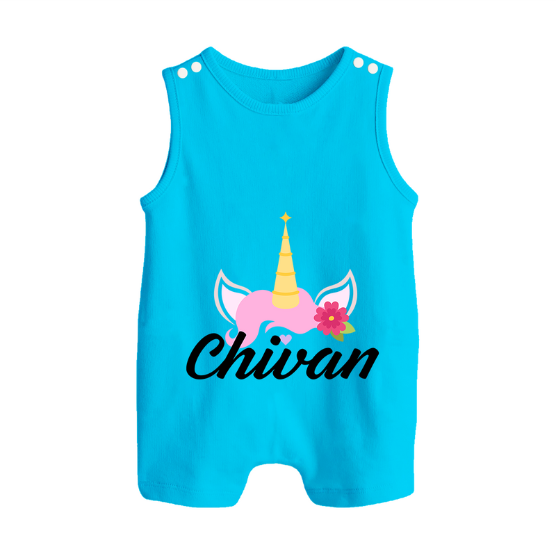 One and Only Romper Suit / Sleeveless Romper | Featuring Your Baby's Beautiful Name - SKY BLUE - 0 - 5 Months Old (Chest 18")