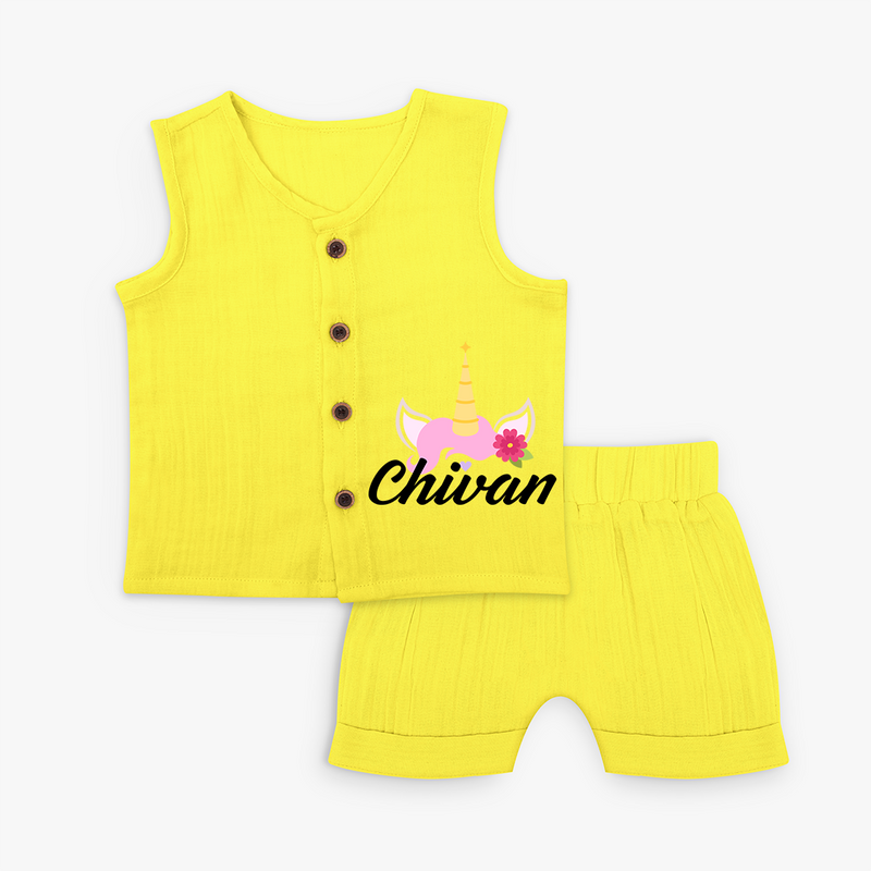 Customized Jabla Sets for Special Moments and Memories - YELLOW - 0 - 3 Months Old (Chest 9.8")