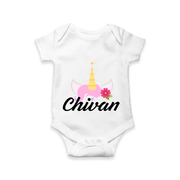 Customized Romper for Special Moments and Memories - WHITE - 0 - 3 Months Old (Chest 16")