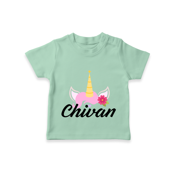 One and Only T-Shirt | Featuring Your Baby's Beautiful Name - MINT GREEN - 0-5 Months Old (Chest 17")