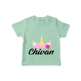 Customized T-Shirt for Special Moments and Memories - MINT GREEN - 0-5 Months Old (Chest 17")