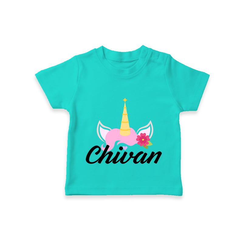 Customized T-Shirt for Special Moments and Memories - TEAL - 0-5 Months Old (Chest 17")