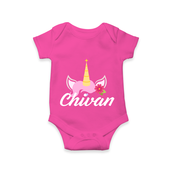 Customized Romper for Special Moments and Memories - HOT PINK - 0 - 3 Months Old (Chest 16")