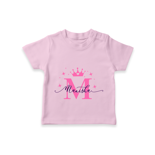 Just for Me | Custom Name T-Shirt to Treasure - BABY PINK - 0-5 Months Old (Chest 17")