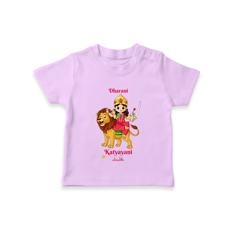 Katyayani - Customized T-Shirt For Kids - LILAC - 0-5 Months Old (Chest 17")