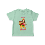 Katyayani - Customized T-Shirt For Kids - MINT GREEN - 0-5 Months Old (Chest 17")