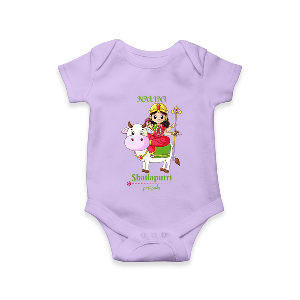 Navaratri Shailaputri Romper - LILAC - New Born (Chest 14")