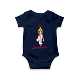 Navaratri Brahmacharini Romper - NAVY BLUE - New Born (Chest 14")