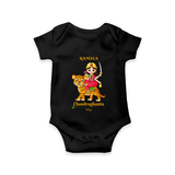 Navaratri Chandraghanta Romper - BLACK - New Born (Chest 14")