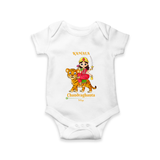 Navaratri Chandraghanta Romper - WHITE - New Born (Chest 14")