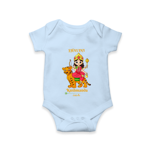 Navaratri Kushmanda Romper - BABY BLUE - New Born (Chest 14")