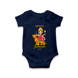 Navaratri Kushmanda Romper - NAVY BLUE - New Born (Chest 14")