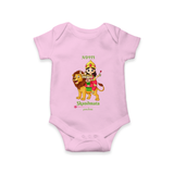 Navaratri Skandamata Romper - BABY PINK - New Born (Chest 14")