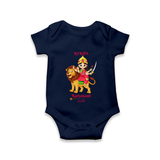Navaratri Katyayani Romper - NAVY BLUE - New Born (Chest 14")