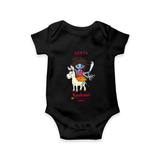Navaratri Kaalratri Romper - BLACK - New Born (Chest 14")
