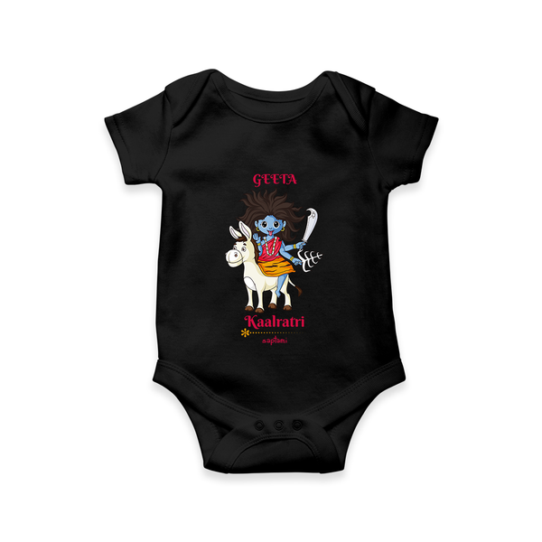 Navaratri Kaalratri Romper - BLACK - New Born (Chest 14")