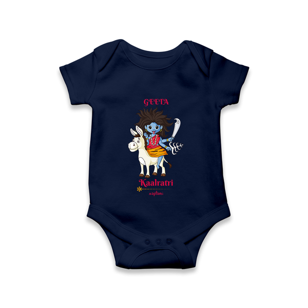 Navaratri Kaalratri Romper - NAVY BLUE - New Born (Chest 14")