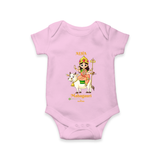 Navaratri Mahagauri Romper - BABY PINK - New Born (Chest 14")