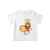 Celebrate This Navaratri With Goddess Katyayani - Customized T-Shirt For Kids - WHITE - 0-5 Months Old (Chest 17")