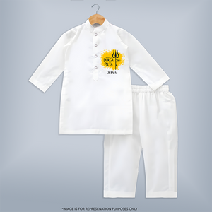 Happy Durga Puja Wishes - Customized Kurta Set For Kids