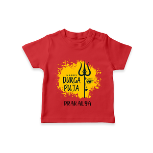 Happy Durga Puja Wishes - Customized T-Shirt For Kids