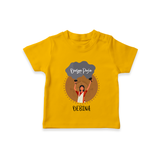 Durga Puja - Customized T-Shirt For Kids - CHROME YELLOW - 0-5 Months Old (Chest 17")