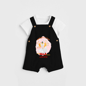 Nothing To Fear When Maa Is Here - Customized Dungaree Set For kids