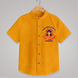 Durga Maa's Little Warrior - Customized Shirt For kids - CHROME YELLOW - 0 - 6 Months Old (Chest 23")