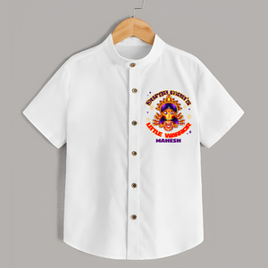 Durga Maa's Little Warrior - Customized Shirt For kids